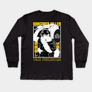 Sorcerer Killer Toji Anime Fanart Kids Long Sleeve T-Shirt